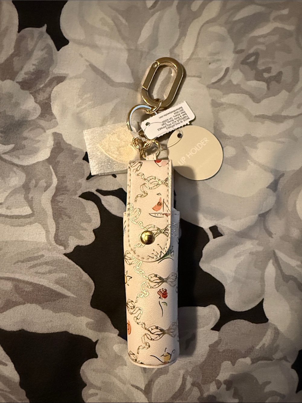Bath & Body Works Lip Holder/Hand Sanitizer Keychain Pouch - Disney Princess